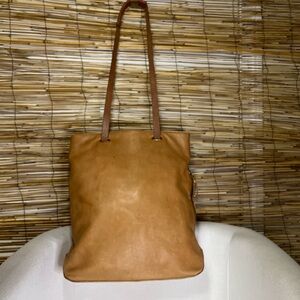 Mark & Graham Tan Leather the Bedford convertible backpack